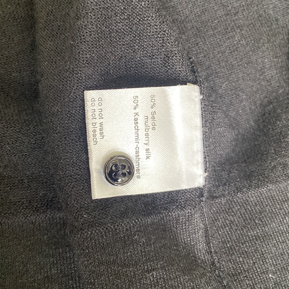 Akris Summer Intarsia Button multicolor cashmere & silk Cardigan - Picture 8 of 14